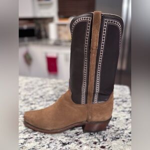 Lucchese Black and Brown Boots